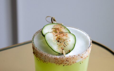 Cucumber & Basil Mezcalita Cocktail